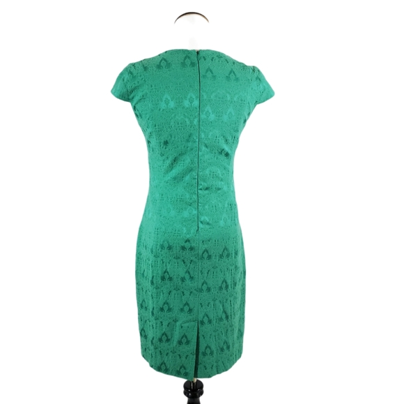 90s Pierre Cardin damask wiggle dress - Picture 3 of 6